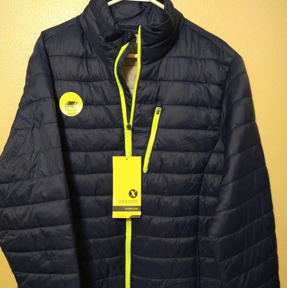 Xersion Jackets \u0026 Coats | New Xersion Puffer Jacket, Medium Bluegreen Zipper | Color: Blue | Size: M | Southernbayou's Closet